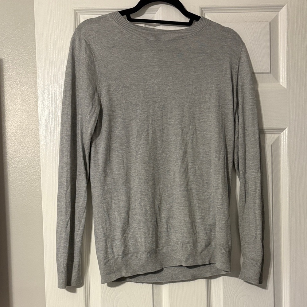 Banana Republic Light Gray Silk Cashmere Sweater